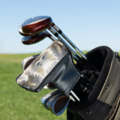 Wertvoll White Kitten Golf Headcover (In Situ)