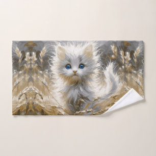 Wertvoll White Kitten Handtuch