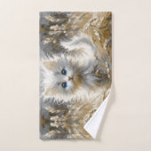 Wertvoll White Kitten Handtuch (Handtuch)