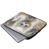 Wertvoll White Kitten Laptopschutzhülle (Vorne Knopf)