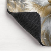 Wertvoll White Kitten Mousepad (Ecke)