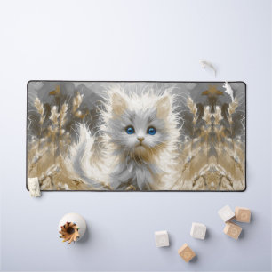 Wertvoll White Kitten Schreibtischunterlage