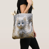 Wertvoll White Kitten Tasche (Von Nahem)
