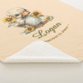 Wertvoll zu Jesus Personalisiert Babyname Duck Sherpadecke (3/4)