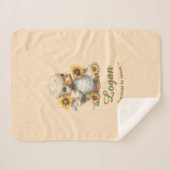 Wertvoll zu Jesus Personalisiert Babyname Duck Sherpadecke (Vorderseite (Horizontal))