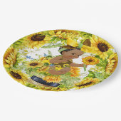 Wertvolle Babydusche oder Geburtstag Pappteller (Schrägansicht)