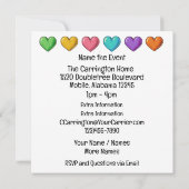 Wertvolle Bling Birds-Thema Einladung (Rückseite)