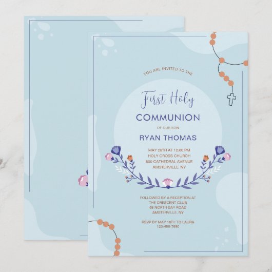 Wertvolle Einladung (Vorne/Hinten)