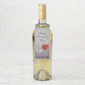 Wertvolle Elegant Diamond Hearts Flaschenanhänger (Auf Flasche)