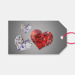 Wertvolle Elegant Diamond Hearts Geschenkanhänger