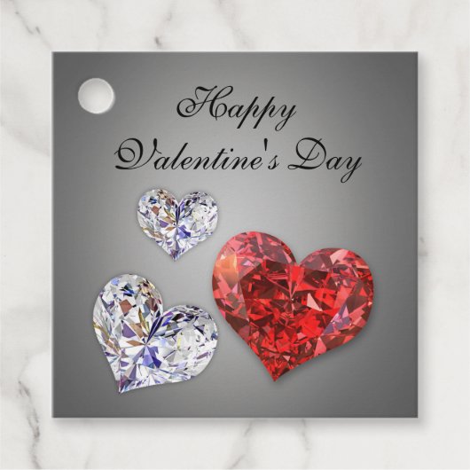 Wertvolle Elegant Diamond Hearts Geschenkanhänger (Vorderseite)