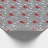 Wertvolle Elegant Diamond Hearts Geschenkpapier (Ecke)