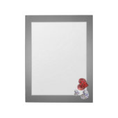 Wertvolle Elegant Diamond Hearts Notizblock (Rotiert)