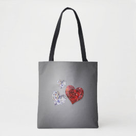 Wertvolle Elegant Diamond Hearts Tasche