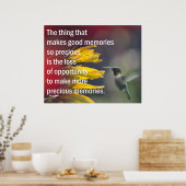 Wertvolle Erinnerungen Poster (Küche)