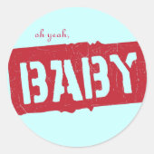 Wertvolle Frachtdusche Runder Aufkleber (Vorderseite)