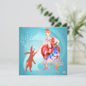 Wertvolle Freundschafts-Hare Princess-Karte Karte (Stehend Vorderseite)