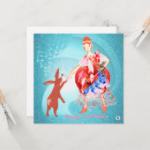 Wertvolle Freundschafts-Hare Princess-Karte Karte (Vorderseite/Rückseite Beispiel)