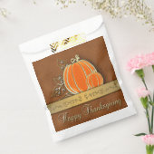 Wertvolle Gold Erntedank Pumpkin Blätter Gunst Ba Geschenktütchen (Versiegelt)