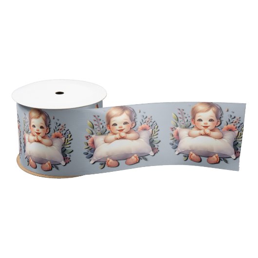 Wertvolle Hände Baby Boy Satin Ribbon Satinband (Spule)