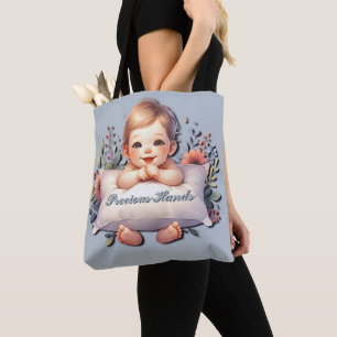 Wertvolle Hände Baby Boy Satin Ribbon Tasche