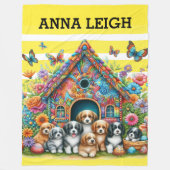 Wertvolle Jungtiere Fleece Blankon (Vorderseite)