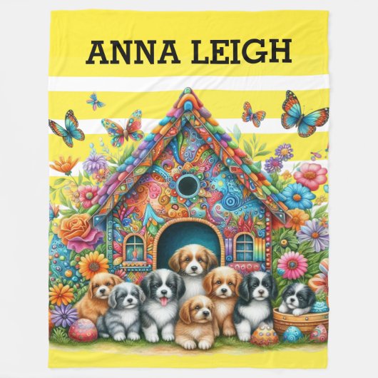 Wertvolle Jungtiere Fleece Blankon (Vorderseite)