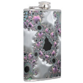 Wertvolle Juwelen Vinyl Wrapped Flask Flachmann (Rechts)