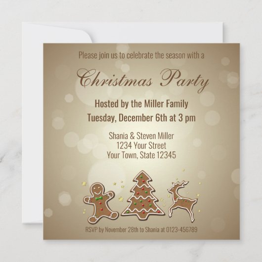 Wertvolle Kekse Einladung (Rückseite)