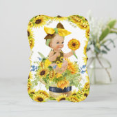 Wertvolle Kinderdusche oder Einladung zum Geburtst (Stehend Vorderseite)