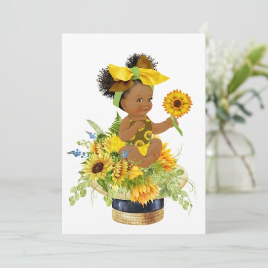 Wertvolle Kinderdusche oder Einladung zum Geburtst (Stehend Vorderseite)