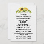 Wertvolle Kinderdusche oder Einladung zum Geburtst (Rückseite)