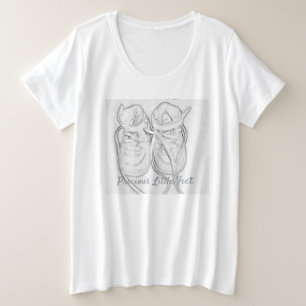 Wertvolle Little Feet Große Größe T-Shirt