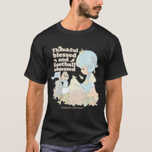 Wertvolle Momente Dankbarkeit gesegnet und Fußball T-Shirt