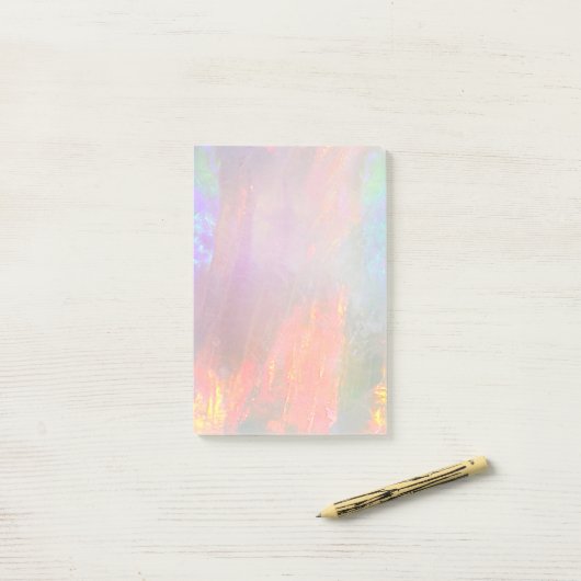 Wertvolle Opal Post-it Klebezettel (Auf Schreibtisch)