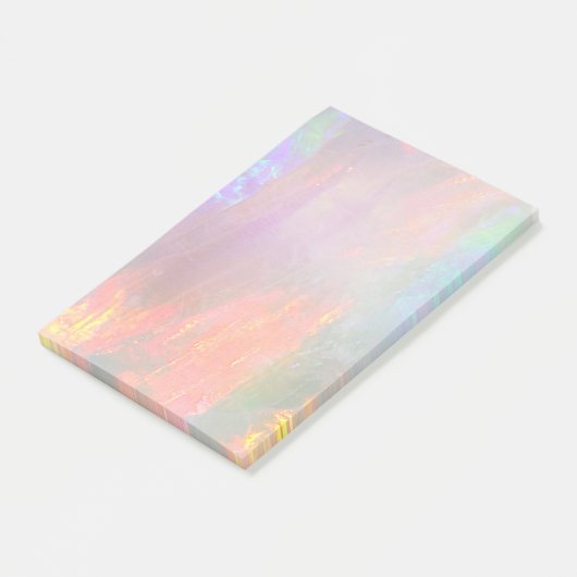 Wertvolle Opal Post-it Klebezettel (angewinkelt)