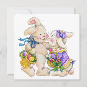 Wertvolle Ostereinladung (Eierjagd?) Einladung (Vorderseite)