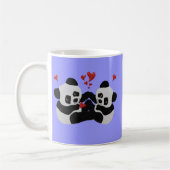 Wertvolle Panda-Herzen Kaffeetasse (Links)