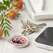 Wertvolle Panda-Herzen Schlüsselanhänger (Seite)