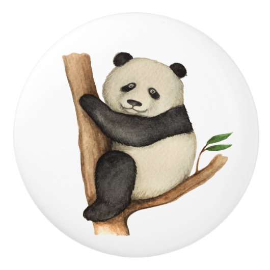 Wertvolle Panda Keramik Knobs - Klicken Sie auf, u Keramikknauf (Vorderseite)