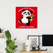 Wertvolle Panda Liebe School Poster (Heimbüro)