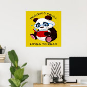 Wertvolle Panda-Lieben zum Lesen Poster (Heimbüro)