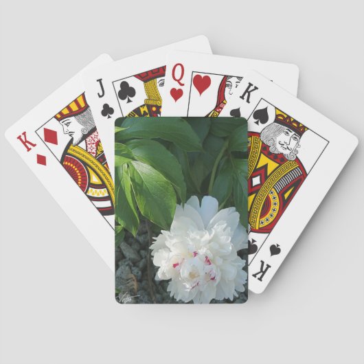 Wertvolle Peony Playing Cards Spielkarten (Rückseite)