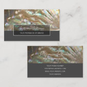 Wertvolle Perlmuttgeschenke Visitenkarte (Vorne/Hinten)