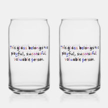Wertvolle Person Glas