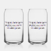 Wertvolle Person Glas (Rückseite)