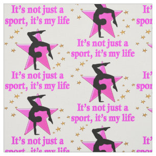 WERTVOLLE PINK STAR GYMNASTIK INSPIRATIONELLE QUOT STOFF