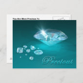 Wertvolle Postkarte (Vorne/Hinten)