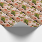 Wertvolle Rosen Geschenkpapier (Ecke)