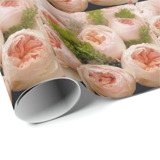 Wertvolle Rosen Geschenkpapier (Rolleneckpunkt)